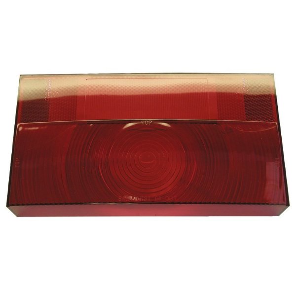 Peterson Manufacturing Replacement Lens For Peterson Trailer Light Part Number 25922 Rectangular Red Single V25911-25